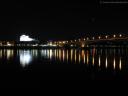 Kennedybrücke und Oper Bonn bei Nacht