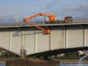 Kragarmträger, Kennedybrücke, Brückenuntersichtgerätesrbeiten