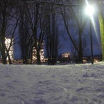 Schnee Postturm, Beueler Rheinaue