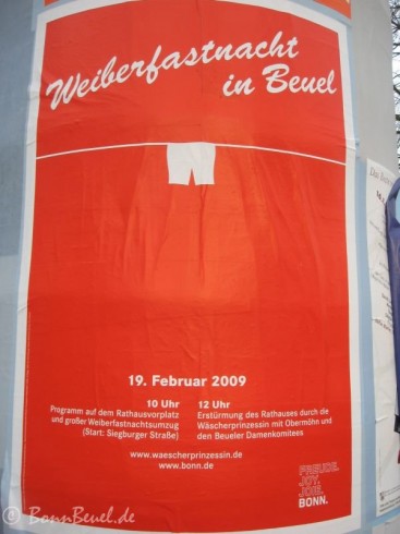 Plakat: Weiberfastnacht in Beuel