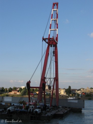 Schwimmkran Amsterdam (Mammoet) - Kennedybrücke