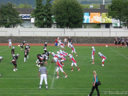 Bonn Gamecocks - Hamburg Eagles Set des Offensive Linemen