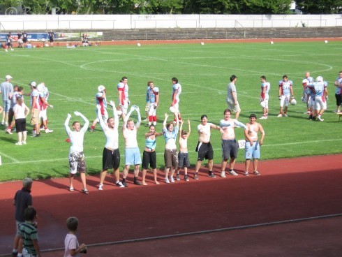 "Cheerleader" der Bonn Gamecocks :-)