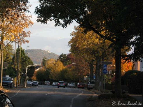 25.10.2009: Rudolf-Hahn-Straße Richtung Petersberg